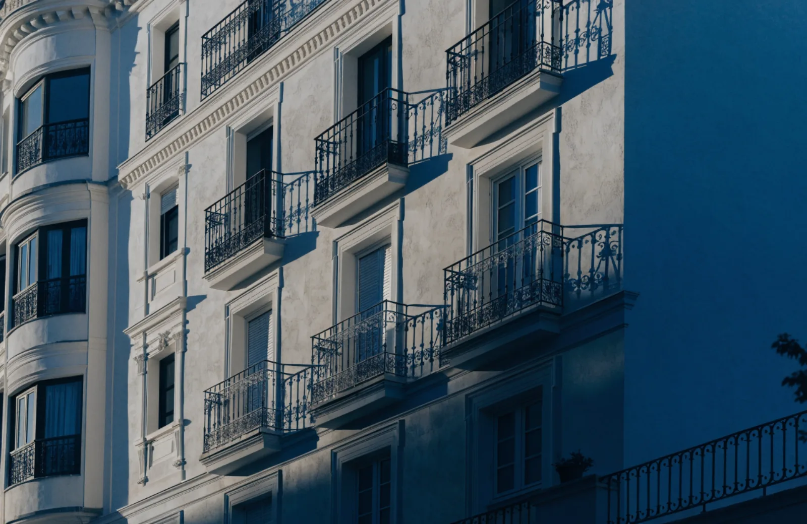 Fachada de un edificio residencial